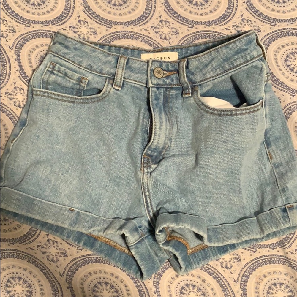 never worn pacsun mom jean shorts